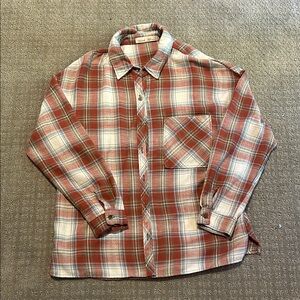 Plaid Button-Up Shirt